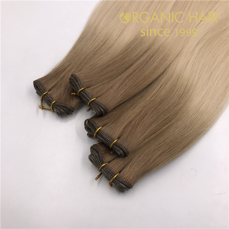 Wholesale best human cuticle remy genius wefts the most comfortable hair extension method X383